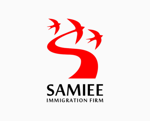 طراحی لوگو شرکت خدمات مهاجرتی سمیعی- ارائه دهنده خدمات مشاوره مهاجرت به کانادا