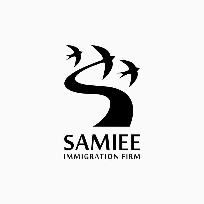 طراحی لوگو شرکت خدمات مشاوره مهاجرت سمیعی